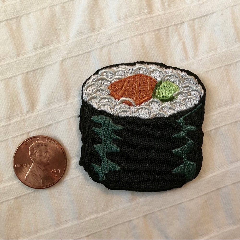 Sushi Iron on Patch (with free bonus bear patch!)